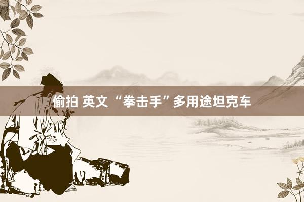 偷拍 英文 “拳击手”多用途坦克车